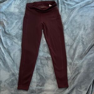 ATHLETA Deep Burgundy Leggings